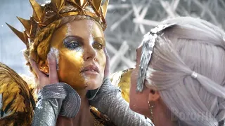 frozen princess vs snow whites stepmom the huntsman winter s war full scene 4k