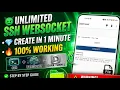 how to Create UNLIMITED SSH WebSocket File for Dark Tunnel free internet 100 Working Method