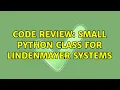 Code Review Small Python class for Lindenmayer Systems