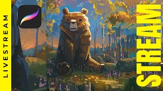 Procreate Art LIVE ⭐  Flow session
