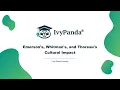 Emerson s Whitman s and Thoreau s Cultural Impact Free Essay Example