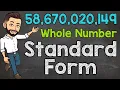 How to Write Whole Numbers in Standard Form Math with Mr J