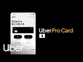 The all-new Uber Pro Card Uber