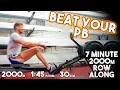 2000m Row in 7 Minutes Row Along Real Time Tips
