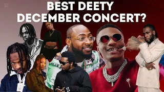 wizkid davido burna boy olamide tems tiwa savage who had the best detty december concert