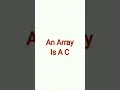 What Is Array Array In C C Language