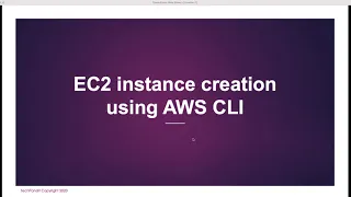 AWS Basics Launch EC2 instance using AWS CLI Command Line Interface