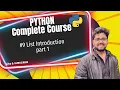 List introduction part 1 Complete Python Course For Beginner