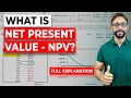 Net Present Value NPV - Basics Formula Calculations in Excel Step by Step