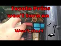 Toyota Prius no not turn on