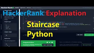 Staircase Hacker Rank Solution with Explanation in Python