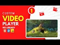 How to create a custom html5 player using HTML CSS and Javascript - Part 1