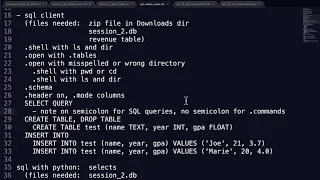 2 3 Sqlite3 Client Program