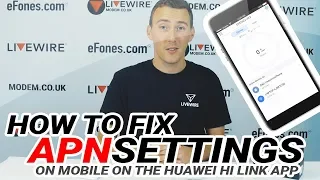 how to setup apn settings for mobile wi fis on the huawei hi link app modem mitch episode 2