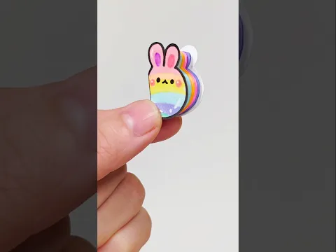 무지개 토끼  초미니 노트 만들기  #rainbow  #rabbit  #paperdiy  #shorts #diy #종이놀이