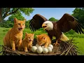 Lagu Mama Cat Trims Fur on the Farm and Makes Tiger Hat For Kittens At Home🐾🎩🐯