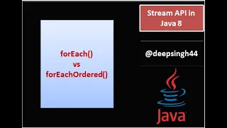 forEach vs forEachOrdered in Stream API Java 8