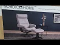Costco NORDIC HOME Leather Swivel Recliner w Ottoman 799