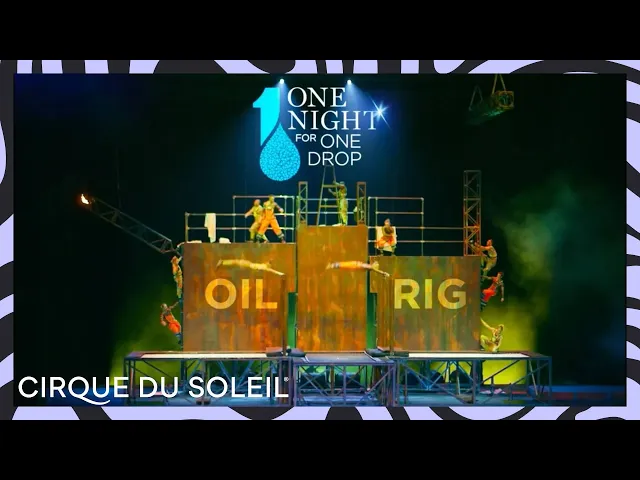 Trampoline, High Bar, Pool = BRAND NEW Oil Rig Act | One Night For One Drop 2019 | Cirque du Soleil