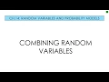 Applied Stats 14 5 Combining Random Variables