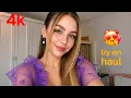 See-Through 4K Transparent Style Cute Black Dress Try on Haul Pretty Lingerie Mesh clothing