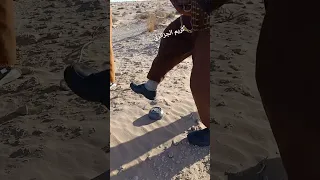 وجدنا لغم في الصحراء وما حصل لن يصدق 