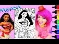 Coloring Moana Disney Crayola Coloring Page Prismacolor Markers KiMMi THE CLOWN