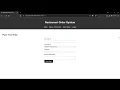 Restaurant Order App - Flask SQLite Render Deployment Source Code