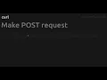 Make POST request