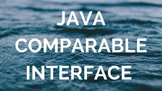 java comparable interface manohar academy