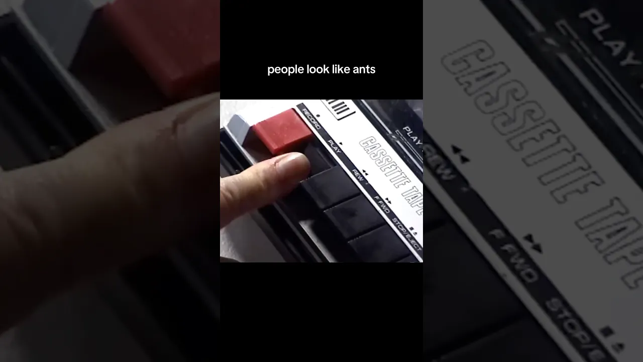 people look like ants