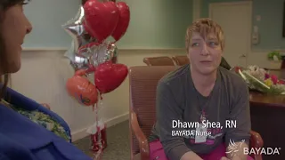 Nurses Week 2018 Surprise Thank You BAYADA Nurse Dhawn Shea RN in Rutland VT
