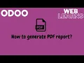 How to generate pdf report in Odoo Qweb PDF Report Print pdf report Odoo Reports