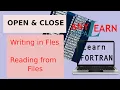 Learn Fortran Write and Read in Files Open Close Statment Fortran Tutorial 23