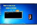 How to hide files inside a picture