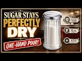 This 12 Oz Glass Sugar Container Keeps Sugar Dry and Pours One-Handed Is It Worth It