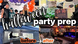 HALLOWEEN PARTY PREP WITH ME π Decorating, Desserts & Drinks!
