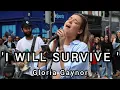 Download Lagu BEST VOICE IN THE WORLD! I Will Survive - Gloria Gaynor | Allie Sherlock cover \u0026 The3buskteers