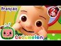 Download Lagu Tête épaules genoux pieds | Chansons pour Bébés | CoComelon Le coin des Animaux de JJ - Comptines