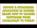 DevOps SysAdmins Aplication in Docker image how to change hostname from localholst to public