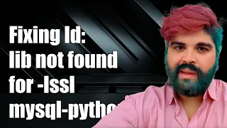 Fixing ld library not found for - lssl Error When Installing mysql-python with pip