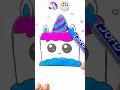 Satisfying creative unicorn cake coloring coloring shorts