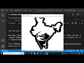 Draw sketch of APJ Abdul Kalam ji in python sketchpy python
