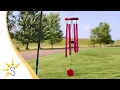 Download Lagu Sunnydaze Hand-Tuned Round Wind Chime - 22-Inch Tall - Burgundy - SHE-960