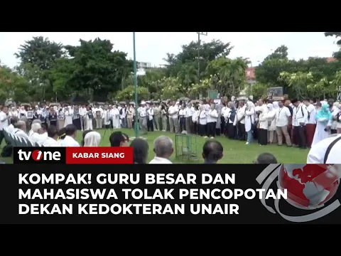 Guru Besar & Mahasiswa Kompak Demo Tolak Pencopotan Dekan Kedokteran UNAIR