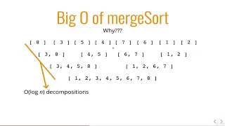 8 Merge Sort BIG O Complexity