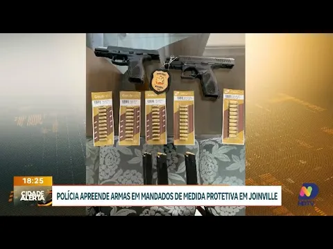 Polícia Civil de Joinville apreende armas em cumprimento de medidas protetivas