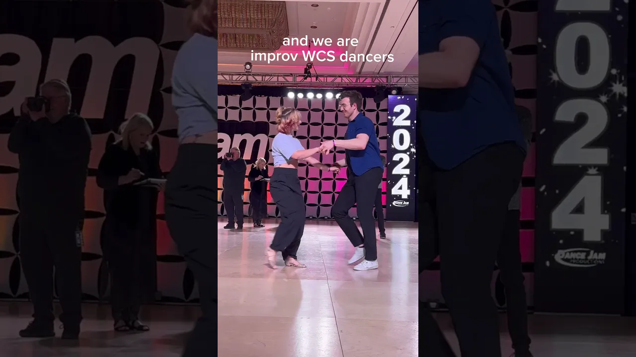 Hits the beat AND goes through my legs #shorts #westcoastswing #improv #dancers