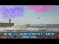 Ocean Waves with Fog horn and Seabirds for Sleep 10 hours - Dark Screen in 30 minutes