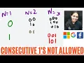 Consecutives 1 s not allowed Intuition Code Explanation Flipkart Microsoft Must do Question
